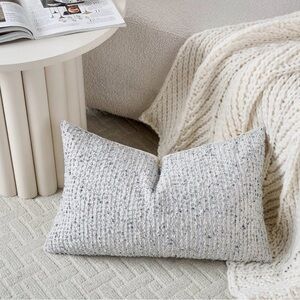 Cozy Knit Decorative Pillow - Cream